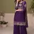 Traditional purple crush silk salwar suit for women wedding wear