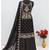 Traditional black crush silk salwar suit for women wedding wear
