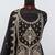 Traditional black crush silk salwar suit for women wedding wear