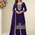 Purple georgette fancy suit for women heavy embroidery