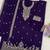 Purple georgette fancy suit for women heavy embroidery