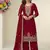 Dark pink georgette fancy suit for women heavy embroidery