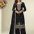 Black georgette fancy suit for women heavy embroidery