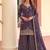 Lilac ethnic wear ready made chinon suit for women