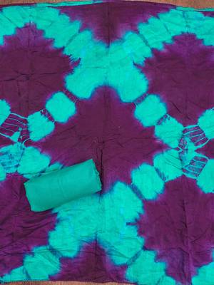 Stylish slub cotton embroidered dress material with dyable chanderi dupatta 5