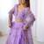Womens's Net Floral Embroidered Semi-Stitched Lehenga Choli With Dupatta Set