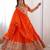 Womens's Chinnon Traditional Motiff Semi-Stitched Lehenga Choli With Dupatta Set