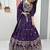 Womens's Chinnon Traditional Motiff Semi-Stitched Lehenga Choli With Dupatta Set