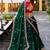 Womens's Chinnon Traditional Motiff Semi-Stitched Lehenga Choli With Dupatta Set