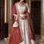 Womens's Chinnon Traditional Motiff Semi-Stitched Lehenga Choli With Bandhani Dupatta Set