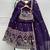 Womens's Chinnon Traditional Motiff Semi-Stitched Lehenga Choli With Dupatta Set