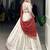 Womens's Chinnon Traditional Motiff Semi-Stitched Lehenga Choli With Bandhani Dupatta Set