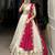 Womens's Chinnon Traditional Motiff Semi-Stitched Lehenga Choli With Dupatta Set