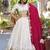 Womens's Chinnon Traditional Motiff Semi-Stitched Lehenga Choli With Dupatta Set