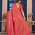 Red Silk Belnd Saree For This Wedding Seasons Ethnic Saree Wear