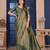 Green Silk Belnd Saree For This Wedding Seasons ethnic saree wear