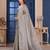 Grey Silk Belnd Saree For This Wedding Seasons ethnic saree wear