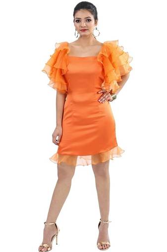 The orange organza dress
