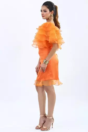 The orange organza dress
