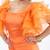 The orange organza dress