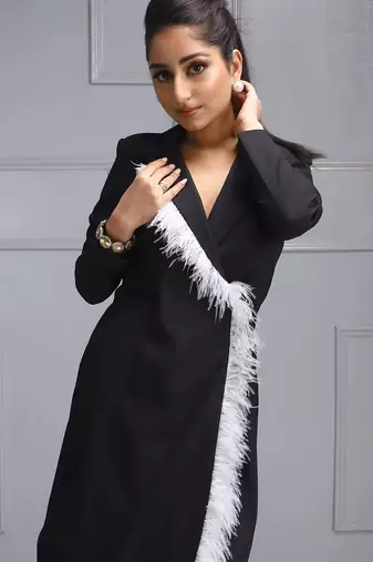 Black blazer dress