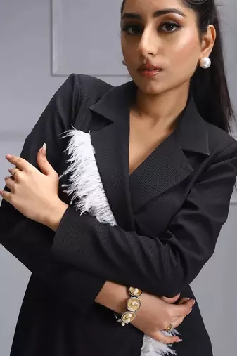 Black blazer dress