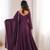 Wine Heavy Blooming Georgette Anarkali Gown with Dupatta