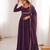 Wine Heavy Blooming Georgette Anarkali Gown with Dupatta