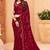 Heavy georgette double run sequence work saree with Blouse piece