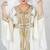 Elegant White & Gold Embroidered Kaftan Style Dress