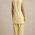 Yellow slub cotton kurta with loose fit farshi salwar