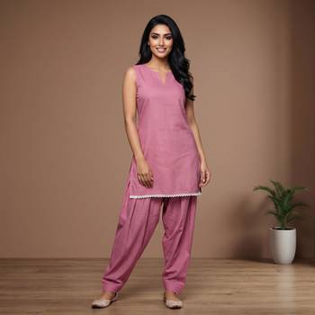 onion cotton farshi salwar set sleeveless kurta co ord 5