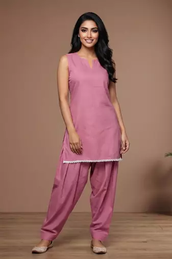 onion cotton farshi salwar set sleeveless kurta co ord