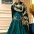 Green Embroidery Crep  Lehenga Dupatta With Top