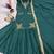 Green Embroidery Crep  Lehenga Dupatta With Top