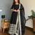 Black rayon  party wear embroidery anarkali   suit set