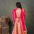girls pink lehenga choli set with embroidery
