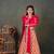 girls pink lehenga choli set with embroidery