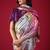 Printed Satin Saree With Blouse Piece