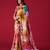 Printed Satin Saree With Blouse Piece