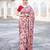 Printed Satin Saree With Blouse Piece