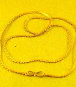 Gold Platted Chain Size-24"Inch 