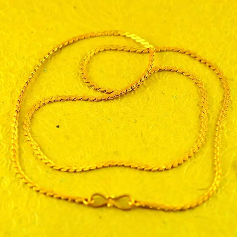 Gold Platted Chain Size-24"Inch 
