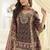 Multicolor hand aari work naturl crep silk  anarkali