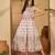 Daylist women ethnic print square neck fit and flare midi dress