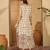 Daylist women ethnic motifs printed cotton slub square neck pleated detail maxi dress