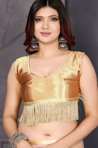 cream hand woven silk blend saree