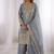 grey sequins embroidered silk sharara suit