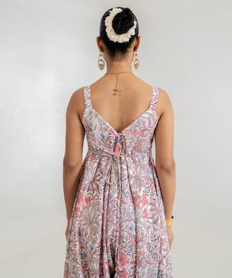 white floral printed cotton rayon jumpsuit 4