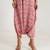 Pink printed cotton rayon jumpsuit